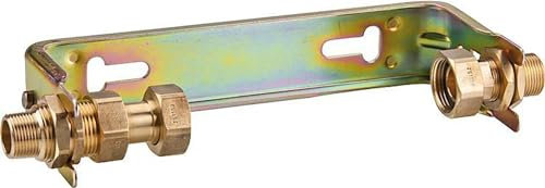 Wasserzählerbügel waagerecht, verzinkt Qn 6 m³/h-1 1/4 x 1 1/4 MS-Verschraubung starre Ausführung