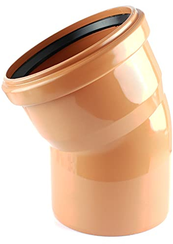 MKK - 19577-001 - KG Bogen 30° PP DN 110-200 Formteil Winkelstück Abwasserrohr orange DN 110