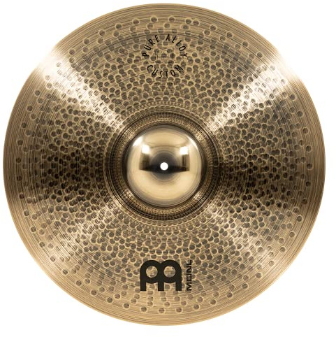 Meinl Cymbals Pure Alloy Custom Plato Ride de 22 pulgadas (55,88cm) Platillos de Batería - Aleación Pura de Bronce, Acabado Bronce Ahumado Custom (PAC22MTR)