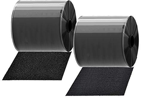 TEUVO Scratch Autocollant, 11 CM de Large et 2M de Long Scratch Adhésif pour Détenir, Organiser et Réunir des Objets Autour de la Maison et du Bureau