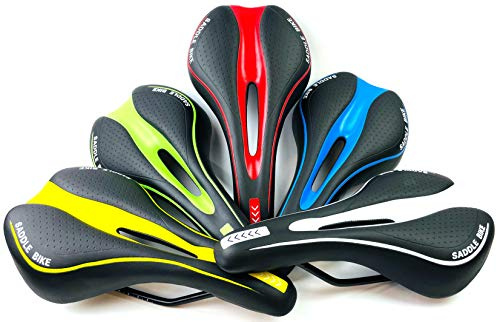 INION Fahrradsattel Fahrrad Bike Sattel Gel Fahrradsitz Radsattel Mountainbike Sättel City Tourensattel Trekking Rennrad Herren Damen jurfahr zweifarbig