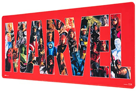 Grupo Erik Marvel Avengers XXL Mouse Mat - Desk Pad - 31.5 x 13.78 Non-Slip Rubber Base Mouse Pad, Gaming Mouse Pad, Keyboard Mouse Mat - Avengers Gifts