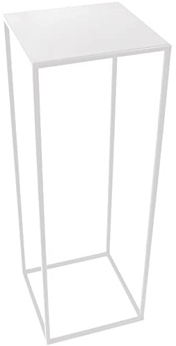 DIXIE STORE Blumenständer | Blumenbett Loft aus Metall 363 Pflanzenständer | Fantasievolles Pflanzenständer | Für Innen- und Außendekor, tollen Eindruck, Weiß