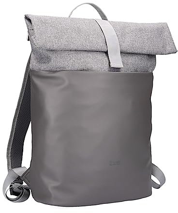 Zwei Rolltop-Rucksack wasserabweisend KIM KIR200 (8/14 Liter) Daypack mittelgroß, funktionaler Laptop-Rucksack mit wasserdichtem Reißverschluss, gepolstertes Trennfach für Laptops bis 14 (stone)