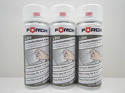 Förch 4 in 1 RAL 7035 LICHTGRAU GRAU DICKSCHICHTLACK LACK SPRAY SPRAYDOSE 400ML (3)