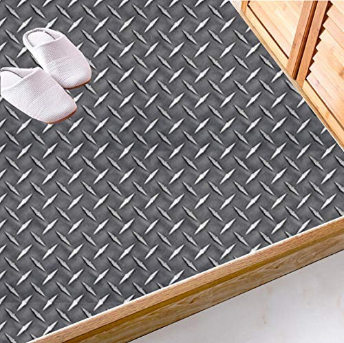 Carrelage adhésif Texture de plaque d'acier imitation Cuisine Salle de BainAuto-Adhésif Adhesive Imperméable Autocollant Carreau Ciment Mural 15cmX15cm / 1 set of 20 pcs