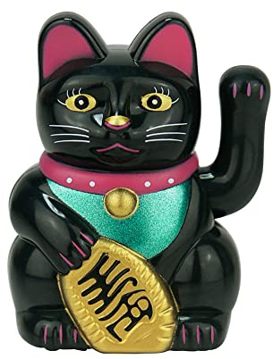 ZYWUOY Gato de la suerte, mini gato de la suerte que agita automáticamente con energía solar, para exhibición en el hogar, decoración de coche, decoración de pastel y Feng Shui, Maneki Neko
