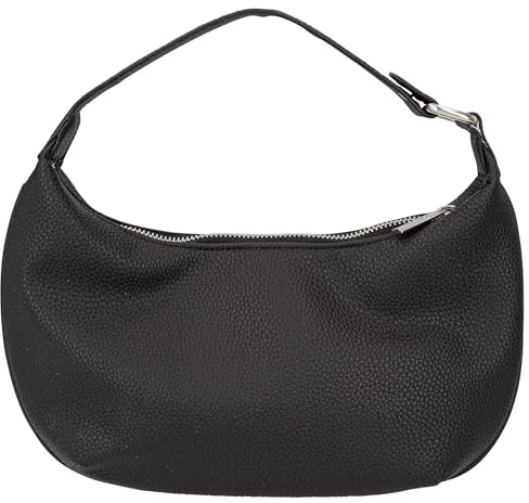 Depesche 12622 TOPModel City Girls - Kleine Handtasche in Schwarz, Täschchen in Leder-Optik mit kurzem Tragegriff