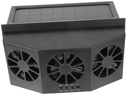 Homoyoyo Ventilador Solar Para Extractor De Aire 3 Salidas Enfriador Radiador De Aire