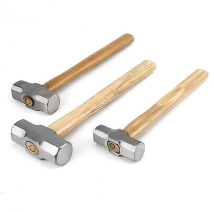 Aqxyedc Hochleistungs-Holzgriff-Vorschlaghammer, 1 Stück, geschmiedeter Stahl, Achtkanthammer, Vierkantkopf, großer Hammer, Mauerwerkshammer, 2 LB, 3 LB, 4 LB wanglan (Size : 4LB)