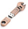 LEIZHAN Metal USB Flash Drive 2.0 Waterproof Flash Disk Pendrive 32GB USB Flash Disk Memory Stick External Storage flash USB per PC, laptop, ecc. (32GB,Rame)