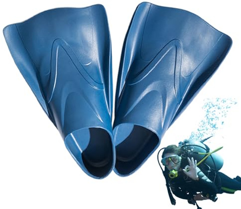 Schwimmflossen, Trainingsflossen für Erwachsene, tragbar, kurze Flossen, für Erwachsene, Unisex