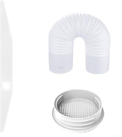 Guarnizione migliorata per condizionatore d'aria per kit finestra e tubo di sfiato flessibile in PVC per unità portatili (400 cm)