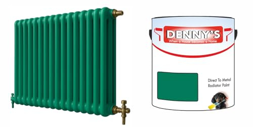 SCOOBYS PAINTS BACK IN THE MIX Direct to Metal Radiator Paint, Heat Resistant, 250ml, Brush-On Application Metallic and solid Colours (Green)