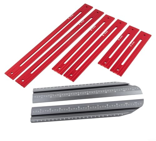 Stair Tread Measuring Tool, Adjustable Angle Template for Stairs with Durable Aluminum Alloy Construction and Customizable Length for Shelf Layout & Layout
