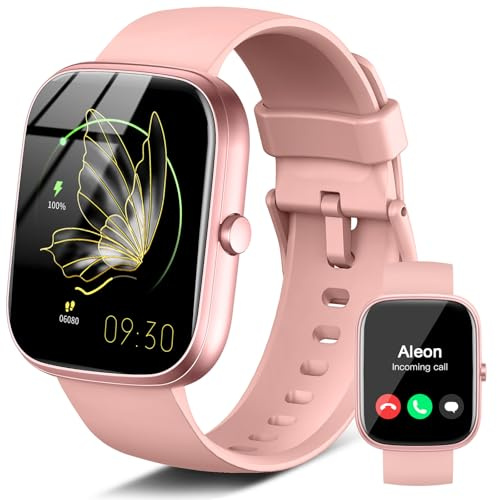 Montre Connectée Femme Homme avec Appel Bluetooth, 1.91'' Smartwatch avec 110+ Sportifs Podometre/Cardiofrequencemetre/Sommeil Smart Watch, IP68 Montre Sport avec Fonction Féminine pour Android iOS