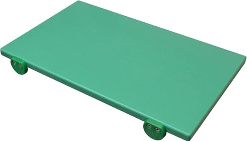 Tagliere Professionale in Polietilene VERDE CM 50x40x2 cm Certificato HACCP o uso generico consigliato per lavorazione FRUTTA E VERDURA ANTICONTAMINAZIONE Alimentare ANTIBATTERICO Con Fermi Inox