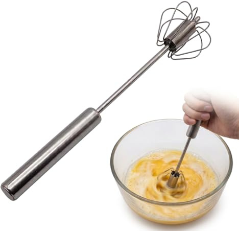 Fouet Cuisine Inoxydable, Fouet à Main pour Œufs et Pâtisserie