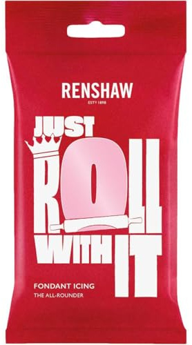 Renshaw pasta di zucchero rosa 250 gr