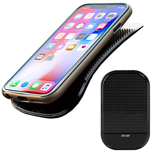 Olixar Dashboard Sticky Pad - Sticky Dash Mat - Anti-Slip Grip Strip- In Car Phone Holder - Washable, Re-usable - Holds Phones, Keys, Coins and more