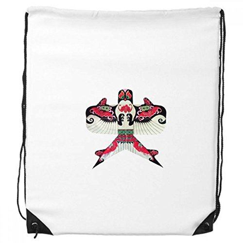 DIYthinker Coulisse Borse Zaino Shopping Sport Modello Regalo Kite Cultura Tradizionale Cinese