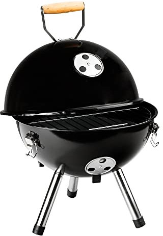 Gravidus tragbarer Mini Kugelgrill Picknick-Grill aus Metall, ideal für unterwegs, Ø 30 cm