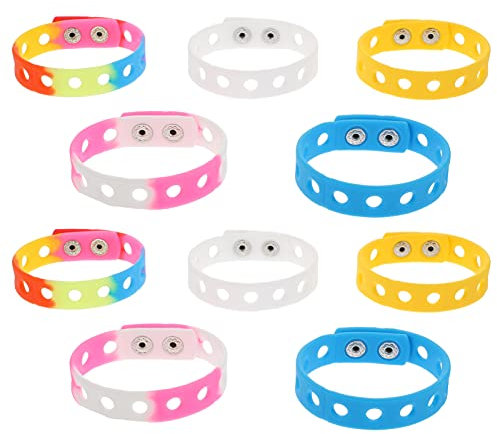 Toddmomy 10stücke Elastische Sportarmbänder Für Damen Und Stilvolle Wristbands Für Partys Und Festivals Vielseitig Und