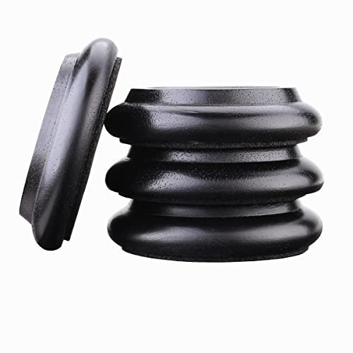 Patins en feutre pour roulettes de piano, dessous de verre en bois dur, protecteurs de sol antidérapants pour tous les sols et roues de meubles, canapés et lits