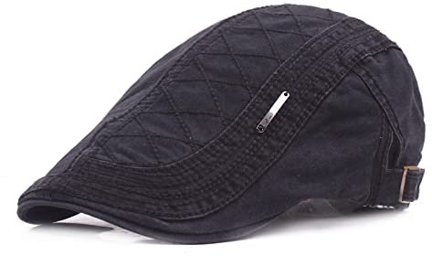tcax Schiebermütze Herren Herren Hut Sommer Berets Caps Für Herren Damen Casual Schirmmützen Brief Stickerei Sonnenhüte Casquette Cap, Schwarz, 56-58 cm