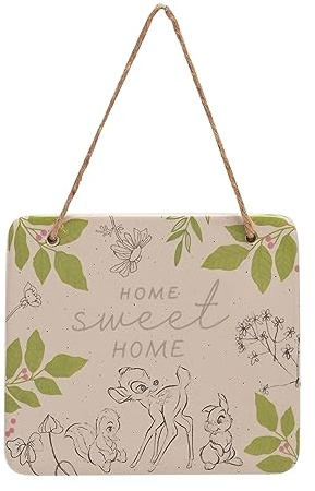 Disney Forest Friends Bambi Plaque 'Home Sweet Home'