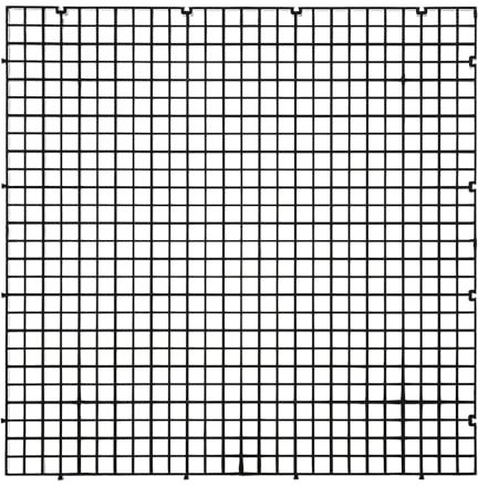 ALEGI Aquarium Plastic Grid Divider Tray Egg Crate,Grid Isolate Board Divider Fish Tank Bottom Black Filter Tray (Black 2 Pcs L)