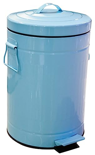 IMIKEYA Pattumiera a Pedale Coperchio 5l in Ferro Bidone Della Spazzatura Della Cucina Contenitore Rifiuti Domestici Per Bagno Soggiorno Ufficio e Camera Da Letto