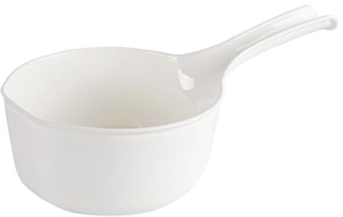 DECHOUS Wasserlöffel Mit Langem Griff Praktische Haushaltskelle Für Bad Und Küche Multifunktionale Wasserschöpflöffel Für Babypflege Und Garten Leicht Und Robust Weiß