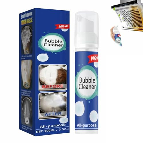 Detergente per Bolle da Cucina, Detersivo Cucina, Spray per Bolle di Pulizia Multiuso, Foaming Heavy Oil Stain Cleaner, Schiuma Multiuso Detergente, Detergente Multiuso per Bolle da Bagno, 100ml
