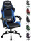 Play haha.Ergonomic reclining seat with footrest adjustable headrest and lumbar cushion high back support padded armrests PU leather finish for gaming home or office use