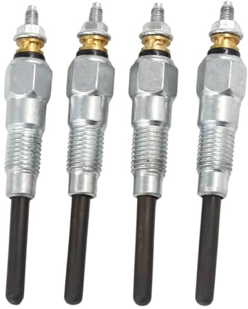 Meckparts 6655233 Lot de 4 bougies de préchauffage 19077-65510 compatibles avec moteur Kubota V2203 V2203 Compatible avec chargeur articulé Bobcat 1600 pelleteuses 325 328 Compatible avec les