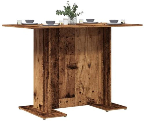 Rantry Esstisch aus antikem Holz, 110 x 60 x 75 cm, aus mehrschichtigem Holz, Gartentisch, Terrassentisch, Esstisch, Küchentisch, Gartentisch, Möbel