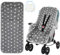 AOGOE Colchoneta para Sillas de Paseo, Cojín Carro Bebe Universal, Forro de Cochecito de Bebé, Forro para Asiento de Cochecito para El Cochecito y Asiento Carro, Transpirable Suave Algodón