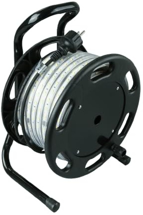 LEDWORK RUBAN LED DE CHANTIER AVEC ENROULEUR A BRANCHER 25M 590LM 5K IP65