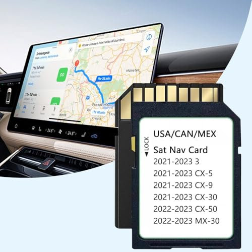 2025 Upgraded Navigation SD Card Map USA/CAN/MEX 2021/22/23-Cx5 2021/22/23-Cx9 Cx50-2022/23 Mx30-2022/23 2021/22/23-Cx30 2021/22/22/2021/22/22/2021/22/22/2021/22/22/2021/22/22/22/23- Modell 3