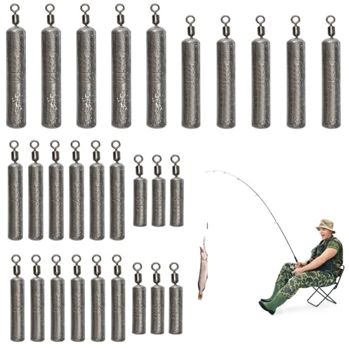 28 Stück Dropshot Blei, Angelgewichte, Fishing Drop Shot Blei Set, Angeln Dropshot Angelblei (3,5g/5g/7g/10g/14g)