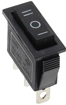Interrupteur à bascule unipolaire marche/arrêt SPST 220 V KCD3, 2 ou 3 positions, 20 A, 125 V CA, avec voyant LED(Black 3 Gear,1PCS)