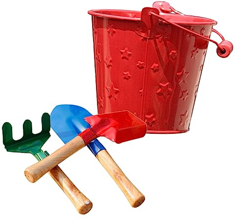 Toddmomy Juguetes para Excavar Arena Herramientas de Jardín Prácticas Pala de Jardín Rastrillo para Balcón Set Color Aleatorio