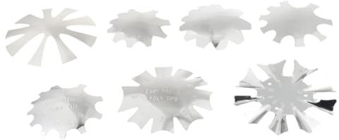 PACKOVE 7pièces Coupe-ongles Gabarits de Manucure Module de Plaque pour Nail Art Outil de Coupe-ongles Outil de Nail Art