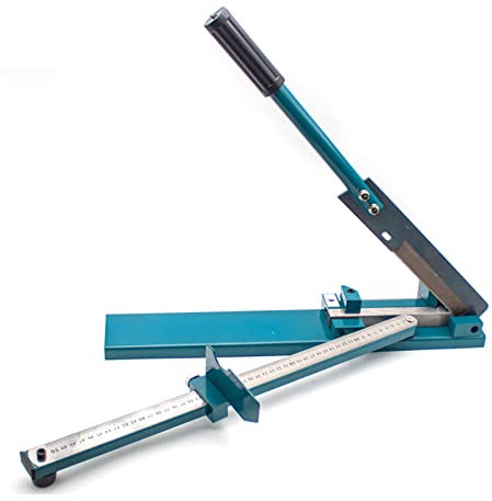 Taglierina per canaline in PVC – Tagliatrice manuale pesante per condotti di cablaggio in plastica, con angoli regolabili e righello per elettricisti