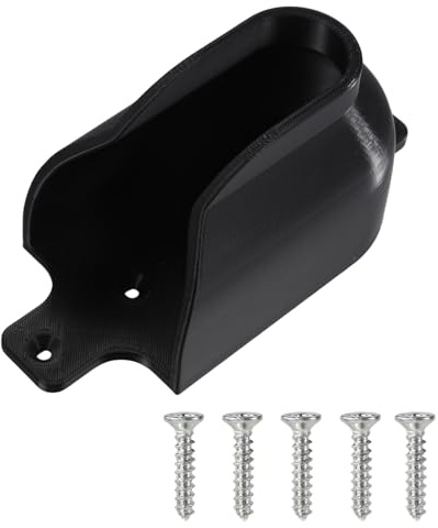 Lyreh Garden Hose Sprayer Mount, Premium PLA Wall-Mounted Nozzle Holder for Sprayers Up to 67mm with 5pcs Screws Heavy-Duty Outdoor Hose Hanger Universal 3D Printed Organizer(Black)