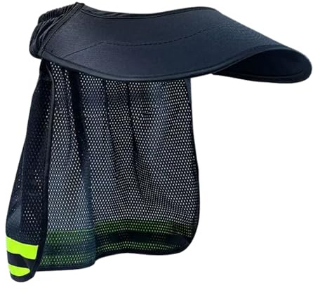 tulahkomen Pare-soleil pour casque de sécurité | Pare-soleil en maille, bande réfléchissante pour fixation de casque, équipement de sécurité pour femme travaillant en plein air, chantier, entrepôt