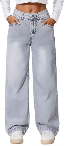 Ropa Mujer Vaqueros Mujer Jeans para Vaquero Termico Pantalones Pantalon Campana Pantalón Ancho Lana Invierno Elasticos Anchos Low Stretch Tiro Bajo Casual XXL Push Up Talle Alto Mono Talla Grande