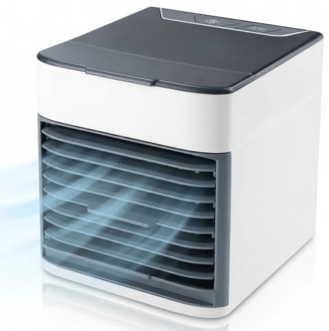 Aire acondicionado portátil, mini ventilador ultra potente purificador humidificador 3 en 1 enfriador personal Arctic de 3 velocidades