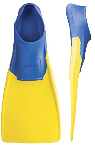 FINIS Long Floating Fin 1-3 - Aletas Infantiles, Color Azul/Amarillo